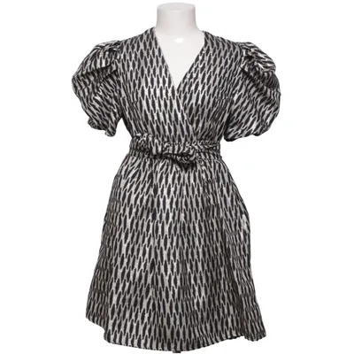 Kjole (Sort, Guld, Flerfarvet) fra By Malina Akryl, Elastan, Polyester