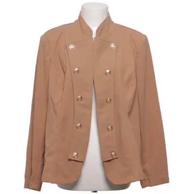 Blazer (Bruin) van Shein Curve Elastaan, Polyester