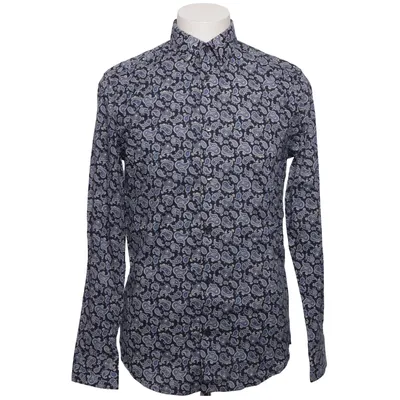 Shirt (Blauw) van H&M Man Katoen, Viscose