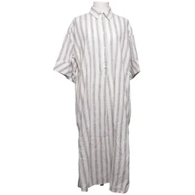 Robe chemise (Blanc, Gris) de Knowledge Cotton Apparel Coton biologique