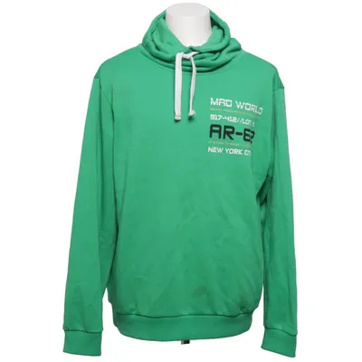 Sweat à capuche (Vert) de Mad World Coton, Élasthane, Polyester