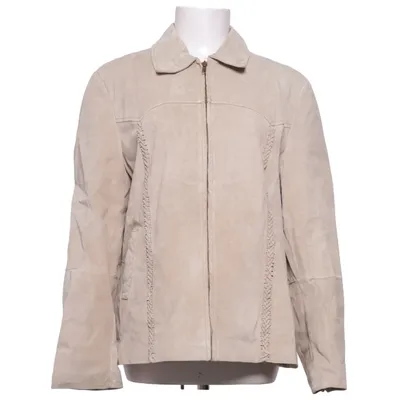 Læderjakke (Beige) fra Yours Læder, Polyester