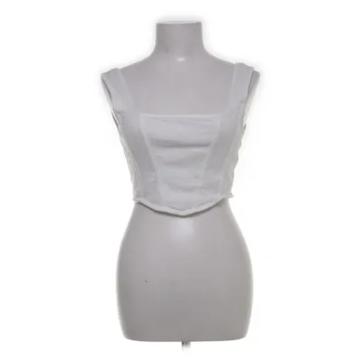 Crop top (Vit) från Bershka Elastan, Polyester