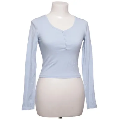 Henley T-shirt (Blå) fra Chiquelle Bomuld, Elastan