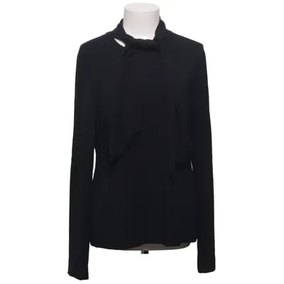 Pussy bow blouse (Black) from SAND Copenhagen Elastane, Modal
