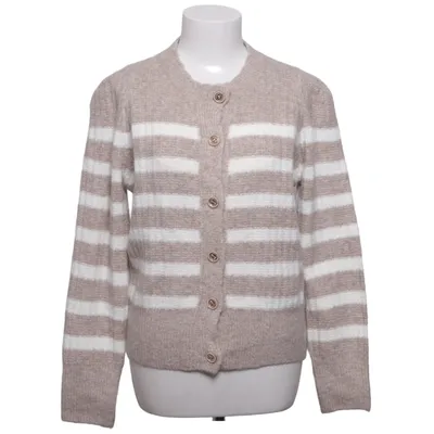 Cardigan (Beige, Hvid) fra By Clara Akryl, Elastan, Genanvendt polyester, Uld
