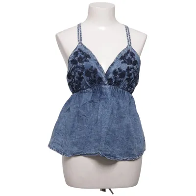 Top péplum (Bleu) de Enzoria Coton