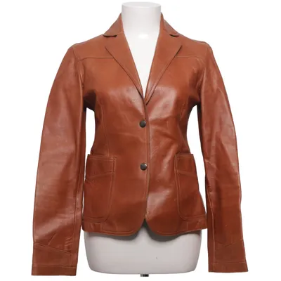 Læderblazer (Brun) fra Armani Jeans
