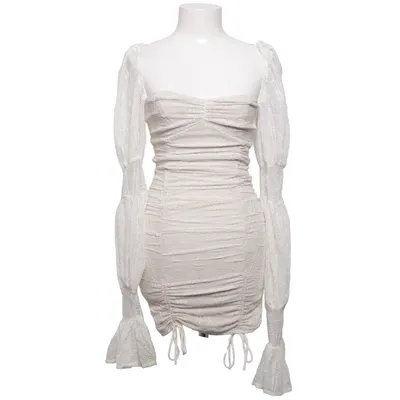 Dress (Beige, White) from Michael Costello x Revolve