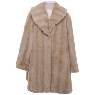 Vinterfrakke (Beige) fra Couture Hélène Akryl, Bomuld