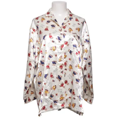 Pajama shirt (Beige, Multicolored) from ANN Cotton, Polyester