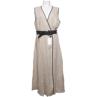 Maxi dress (Beige) from Zara Linen, Viscose