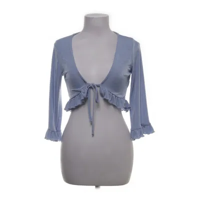Crop top (Blauw) van Monki Elastaan, Polyester