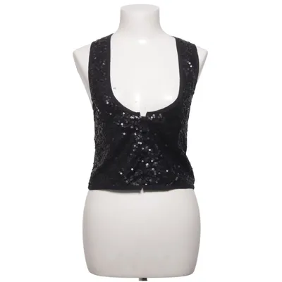 Vest (Black) from Valerie Polyester, Silk