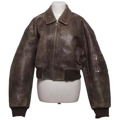 Leather jacket (Brown) from Meotine Leather, Polyester