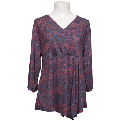 Slå-om bluse (Blå, Pink, Flerfarvet) fra Dress Like Marie Elastan, Polyester, Viscose