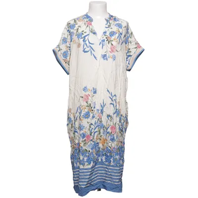 Dress (White, Blue, Multicolored) Viscose