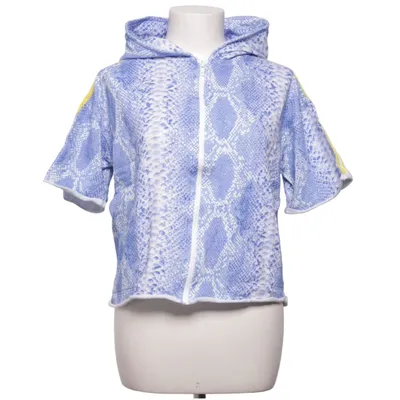 Short sleeve hoodie (Blue, White) from Parosh Cotton