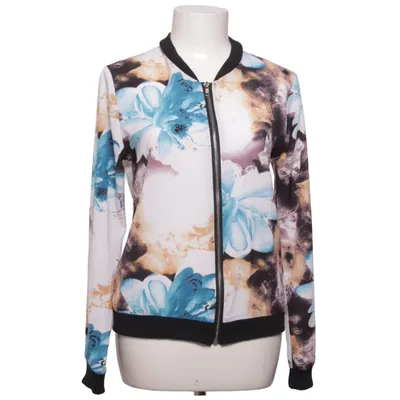 Bomber jacket (White, Blue, Multicolored) from Eve Polyester
