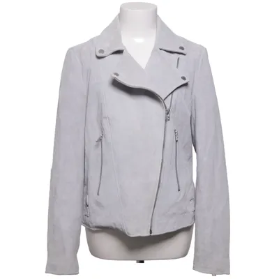 Biker jacket (Gray) from Freaky Nation Leather, Polyester