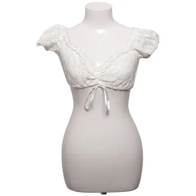 Crop top (White) from Krüger Madl Elastane, Polyamide