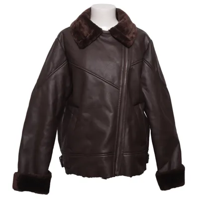 Shearling jacket (Brown) from NA-KD Polyester, Polyurethane