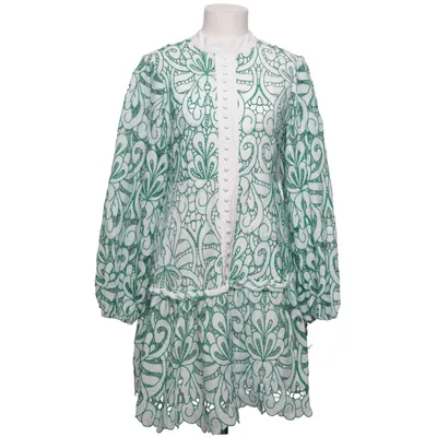 Robe chemise (Vert, Blanc) de Flammode Élasthane