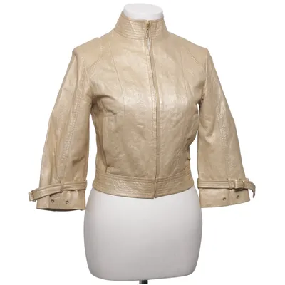 Läderjacka (Beige) från Arden B Skinn, Polyester