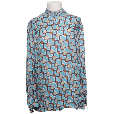 Blus (Blå, Brun, Orange) från Emily van den Bergh Viskos