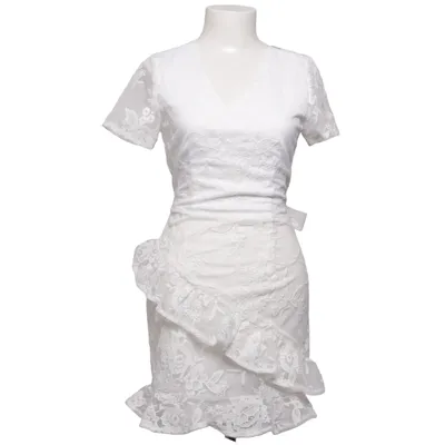 Wickelkleid (Weiß) von Dennis Maglic Baumwolle, Polyester