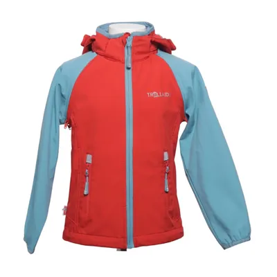 Softshell jacket (Rood, Blauw) van Trollkids Polyester