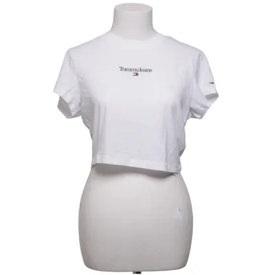 Crop top (Wit) van Tommy Hilfiger Jeans Katoen, Polyester