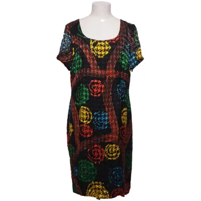 Jurk (Zwart, Meerkleurig) van Elinette Acetaat, Zijde, Viscose