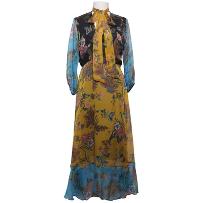 Robe longue (Jaune, Bleu, Noir, Multicolore) de Liebesglück Polyester