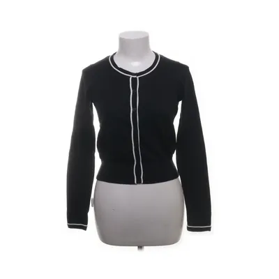 Cardigan (Sort, Hvid) fra Hugo Bomuld, Silke