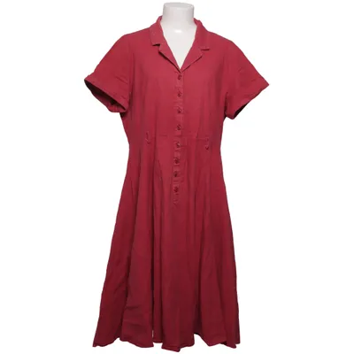 Shirt dress (Red) from Collectif Vintage Cotton, Elastane