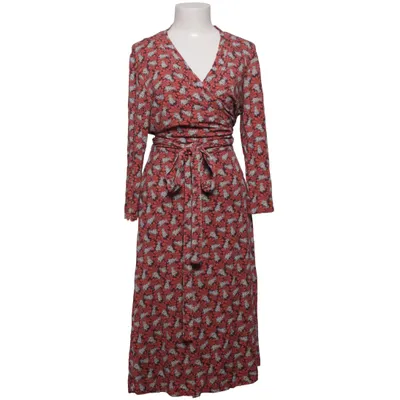 Wrap dress (Red, Brown, White) from Miss Clarity Elastane, Viscose