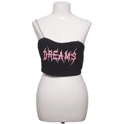 Crop top (Svart, Rosa) från Romwe Elastan, Polyester