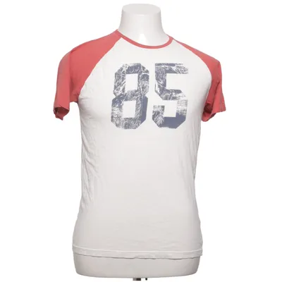 T-shirt (Rood, Wit) Katoen