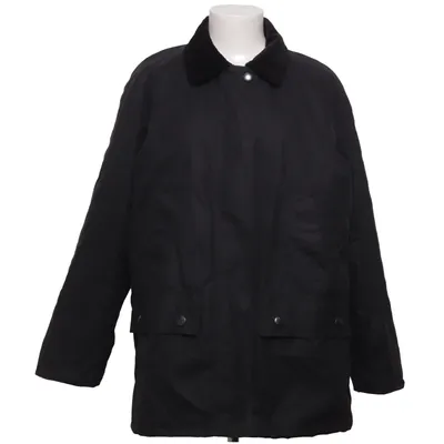 Oilskin coat (Black) from Brixtol Textiles Cotton, Recycled polyester