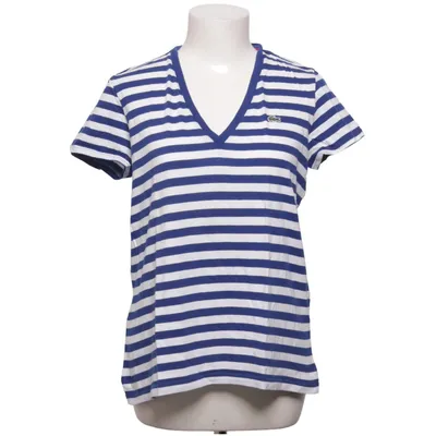 T-shirt (Bleu, Blanc) de Lacoste Coton