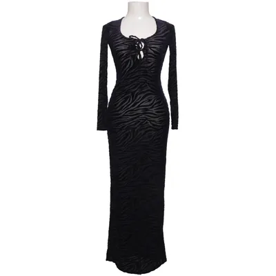 Maxi jurk (Zwart) van Bershka Elastaan, Polyamide, Polyester