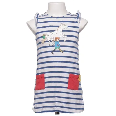 Kjole (Blå, Hvid, Rød) fra Pippi Bomuld, Elastan