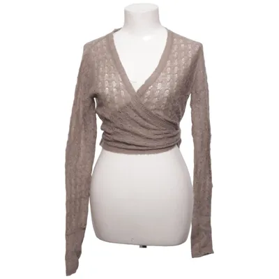 Slå om-cardigan (Beige) fra Noa Noa Mohair, Polyamid, Uld