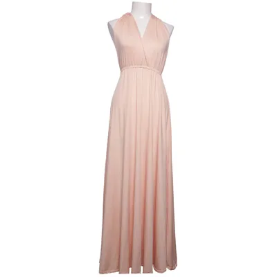 Robe longue (Beige) de Fashion Collection Élasthane, Polyester