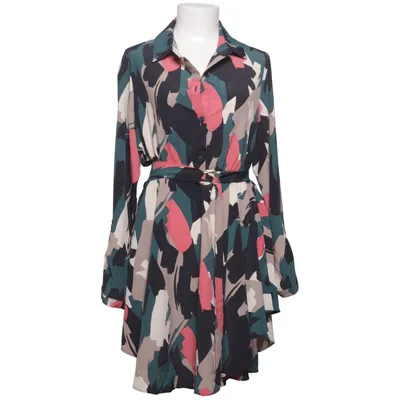 Skjortekjole (Grøn, Pink, Sort, Beige) fra Apricot Polyester