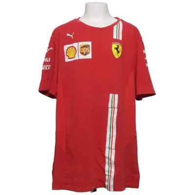 T-shirt (Rouge, Multicolore) de Puma x Ferrari Coton, Polyester