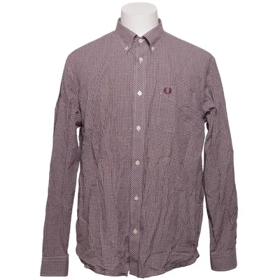 Button down shirt (Red, White) from Fred Perry Cotton