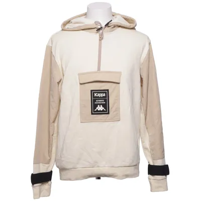 Hoodie (White, Beige) from Kappa Cotton, Polyester