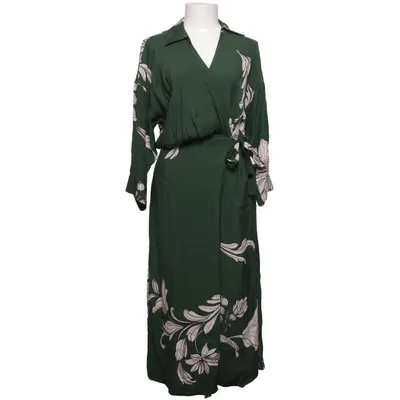 Wrap dress (Green, White) from Massimo Dutti Viscose